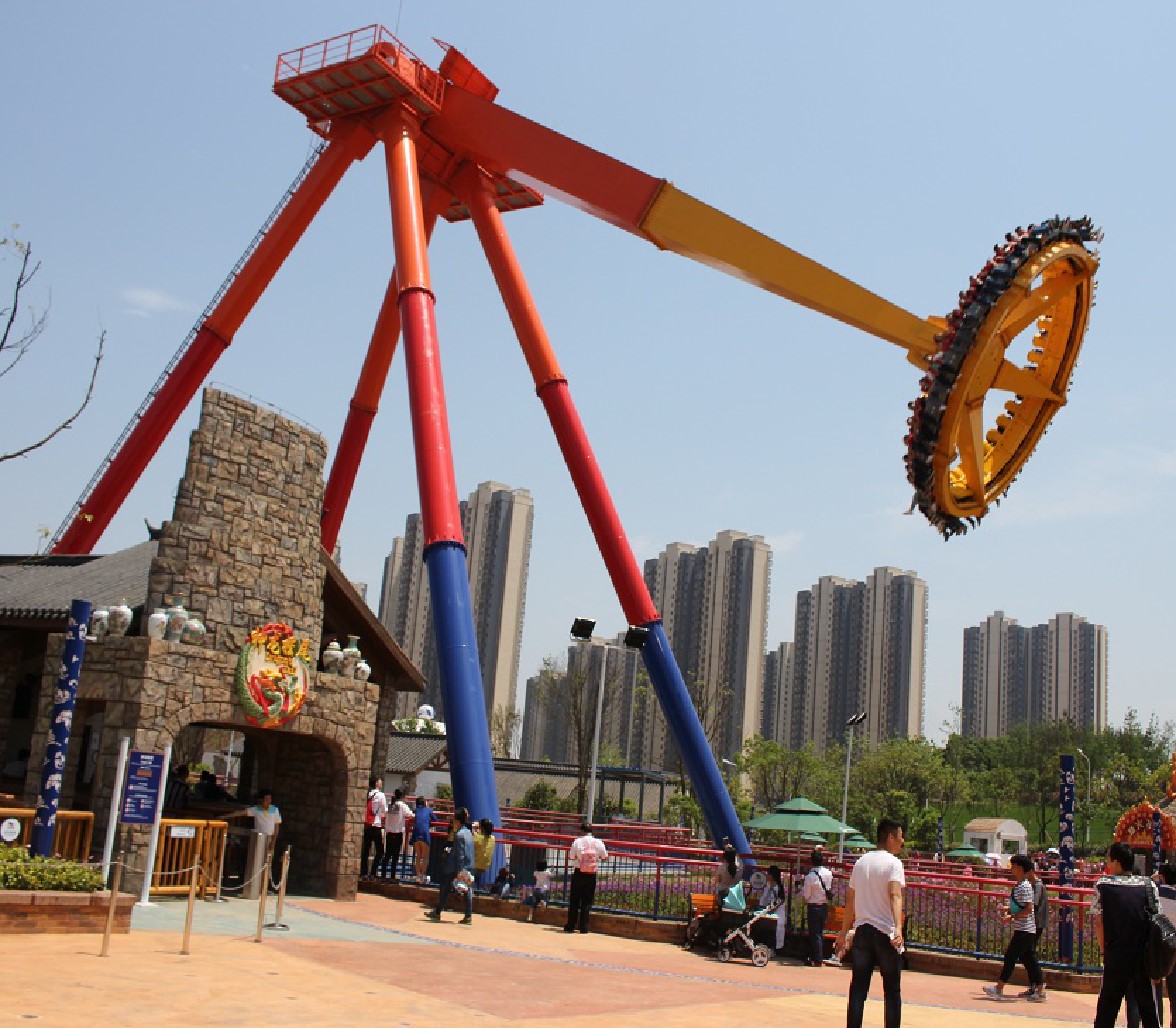 【携程攻略】杭州杭州乐园景点,感觉不错 特别是大摆锤风神之手 玩了两遍很刺激 大摆锤到最高的地方…